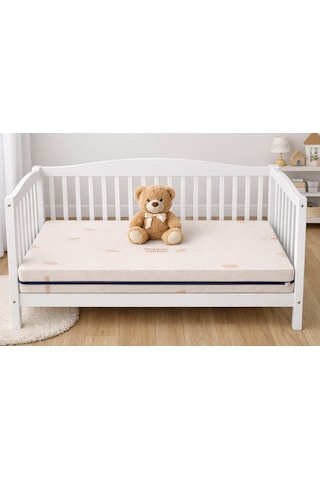 10cm Süngerli Bebek Çocuk Beşik Yatağı Cotton 70x130 Yıkanabilir Kılıflı Park Yatak Oyun Parkı 70 x 120 CM