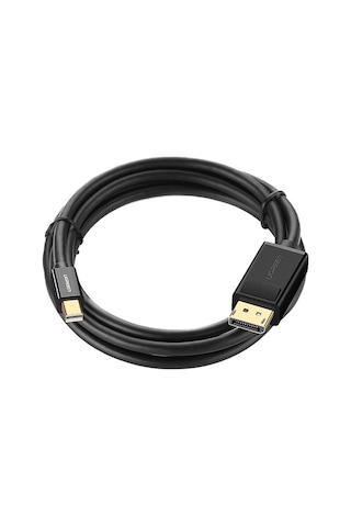 Ugreen 4K 60Hz / 2K 144Hz Mini DisplayPort to DisplayPort Dönüştürücü Kablo 1.5 Metre Siyah