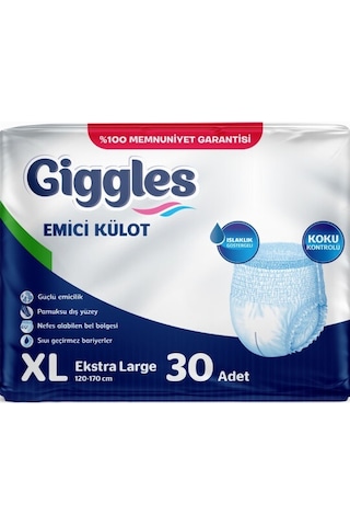 Giggles Hasta Bezi Yetişkin Emici Külot Ekstra Büyük Xl 120adet XL