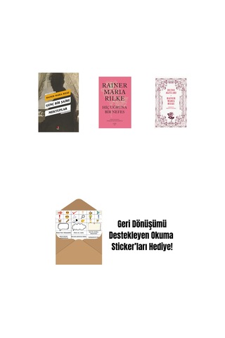Genç Bir Şaire Mektuplar + Hiç Uğruna Bir Nefes Ciltli + Duino Ağıtları + Okuma Sticker'ları