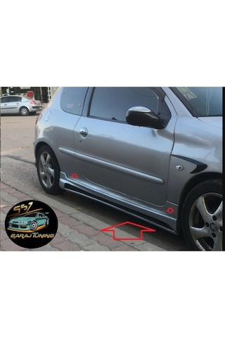 Peugeot 206 Rieger Marşpiyel Sağ Sol Takım Fiberglass Boyasız