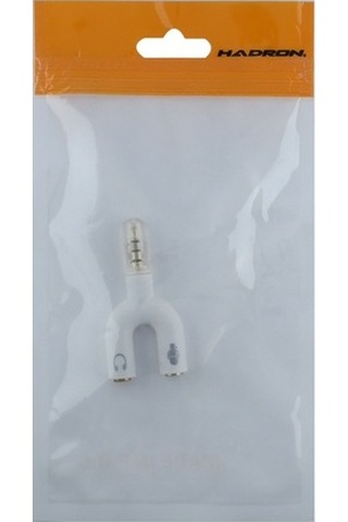 Hadron Hd4612 Plastik 3.5 Mm Jack 3.5 Mm Jack 20 Cm Audio Kablo (469402623)-Beyaz
