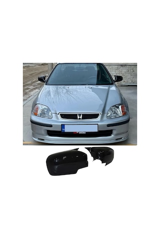 Honda Civic Ies Ek Batman Yarasa Ayna Kapağı Parlak Siyah Abs 1996 1997 1998 1999 2000