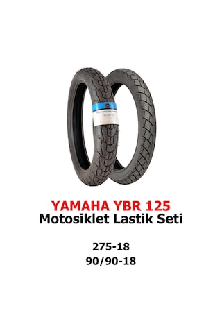 Yamaha Ybr 125 Motosiklet Lastik Seti 275-18 Tt Ve 90/90-18 Tl