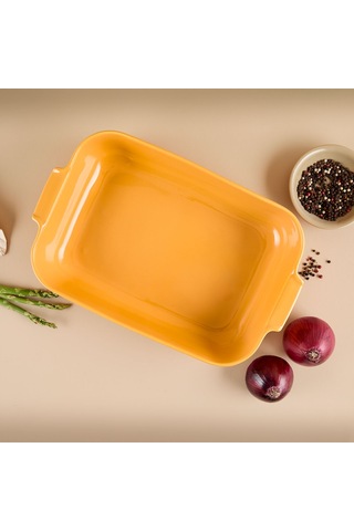 Aryıldız Elissa Dikdörtgen Fırın Kabı Sarı 36 Cm Çok Renkli