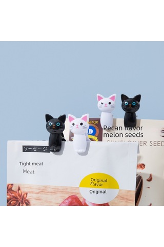 Monyee Mutfak Yemek Torba Kapama Klipsi - Ofis Belgeleri, Notlar, Fotoğraflar İçin Dayanıklı Sabitleyici Beyaz Beyaz