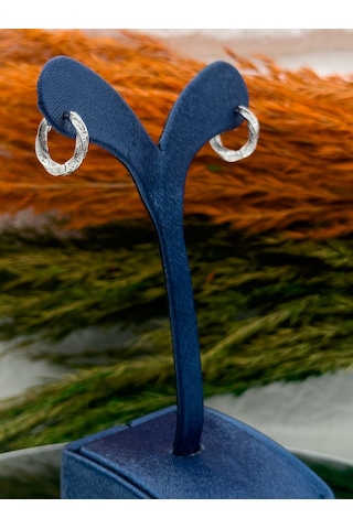 925 Ayar Gümüş Altın Modeli Özel Tasarım Trend Kadın Küpe Gümüş