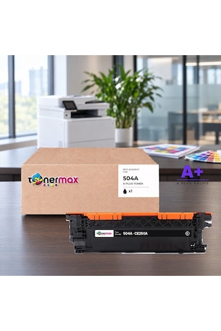 Hp 504a Ce250a Siyah Uyumlu Toner A Plus / Color Laserjet Cp3525 / Cm3530