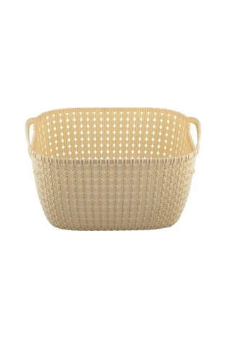 Elfplast 19 Litrelik Örme Depolama Sepeti 83389114 Fildişi