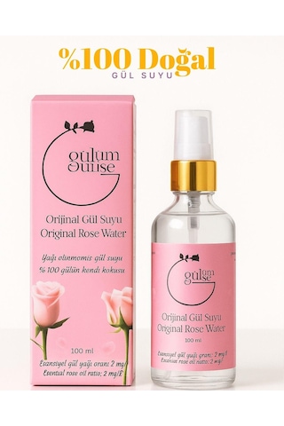 Gülümse Yağı Ayrıştırılmamış Gülsuyu Cam Şişe 100 ML
