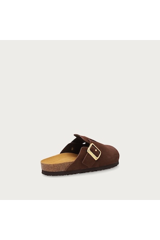 Cocoa Terlik Kadın 17b5 Frau Suede Mules Kahverengi