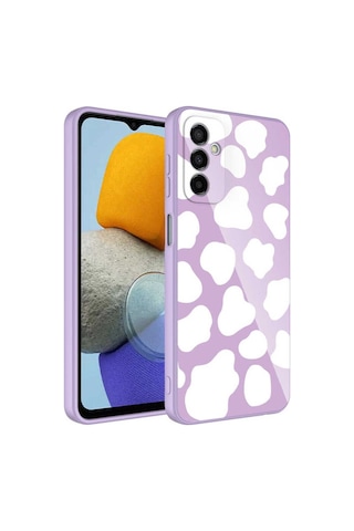 Samsung Uyumlu Galaxy M23 Kılıf Kamera Korumalı Desenli Sert Silikon Zore Epoksi Kapak NO6