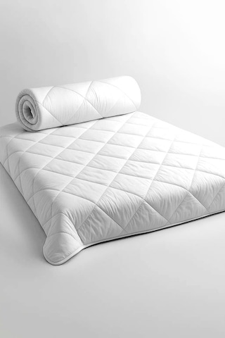 Niron Çift Kişilik Yorgan 2 Adet 195x215 Mikrofiber Kumaş, 200 G/m² Silikon Elyaf Dolgu Beyaz