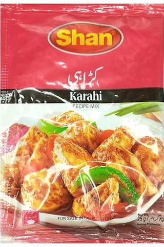 Yelpaze Shan Karahi Masala Tavuk Yemekleri Baharatı 25 G