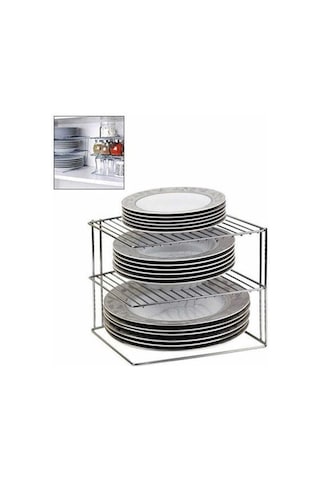 Eva Metal Tasarim Metal Lüx 3 Katlı Dolap Içi Raf