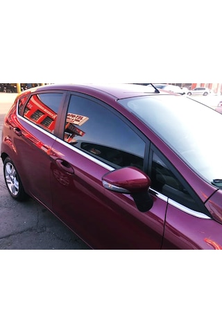 Ford Fiesta 2009-2016 Arası Krom Cam Çıtası 8 Prç Pçelik