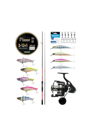 Yek Outdoor Pro Spin Seti Shimano Kamış Sienna Spinning Eva 2,41m 10-35g 2pc&savage Gear Sgs8 4000 Fd 8+1bb Olta Makinesi