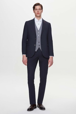 Twn Slim Fit Lacivert Armürlü Takim Elbise Kombinli 3efy5kmbn0552 Lacivert