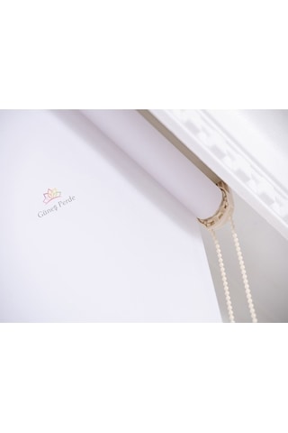 Beyaz Stor Zebra Perde Oygusuz Beyaz