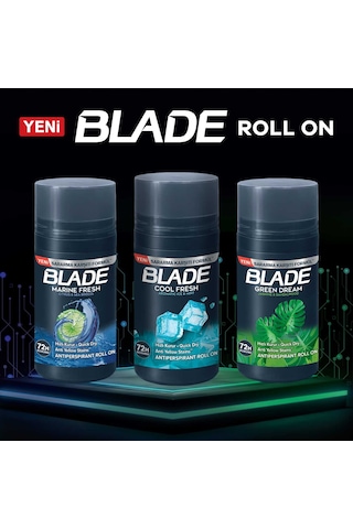 Blade Marine Fresh Erkek Roll-On Deodorant 3 x 50 ML