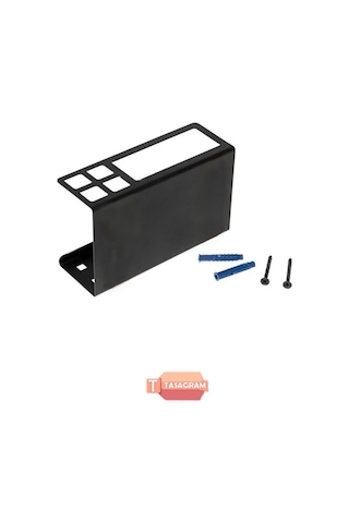 Tasagram Diş Fırçası ve Diş Macunu Askılığı Siyah