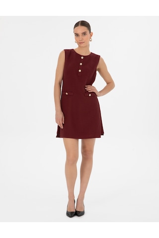 Pierre Cardin Kadın Vişne Elbise Dokuma 50313272-vr223 Vişne