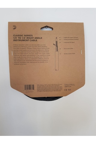 Planet Waves Pwcgtra20 Gitar Kablosu Cable Right Angle 6 Metre Korozyona Dayanıklı - Saf Sinyal - L Açılı