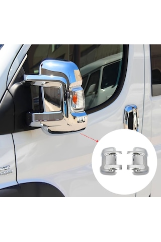 Ebal Otomotiv Fiat Ducato ABS Krom Kaplama Ayna Kapağı 2 prç. 2008 Üzeri
