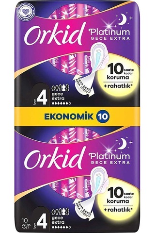 Platinum Gece Ekstra Boy 4 10 Adet Hijyenik Ped