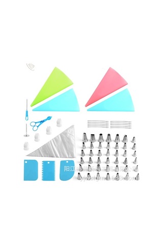 Bloomnest Kek Dekorasyon Sıkma Torba Seti, Uçlar Ve Tutucu İle Yeniden Kullanılabilir Cupcake Aparatı Diğer