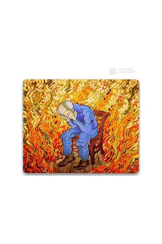 Küçük Mouse Pad Karikatür Van Gogh İllüstrasyon Pc Oyuncu Dolabı Klavye Masa Matı Bilgisayar Oyun Aksesuarları Mousepad Anime Matları Zy003225 18x22cm