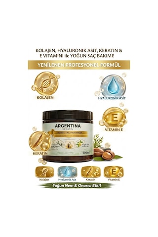 Argentina Keratin At Kuyruğu Saç Bakım Maskesi 500 ML