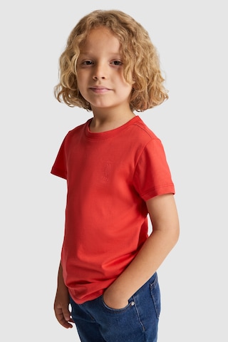 U.s. Polo Assn. Erkek Çocuk Kırmızı Tişört Basic 50325555-vr213 Rısk Red
