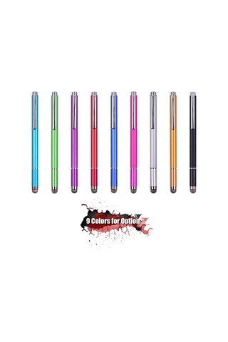 Pazly Wk-117a 2'li Kapasitif Kalem Seti, Değiştirilebilir Uçlar, Siyah/mor, 2 Adet/