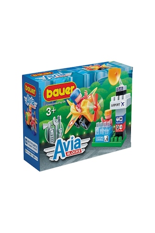 Havalimanı Oyun Seti Eğitici Bloklar Bauer Avia