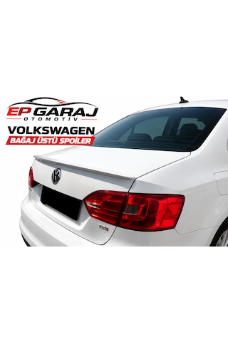 Volkswagen Jetta Bagaj Üstü Spoiler Plastik Astarlı