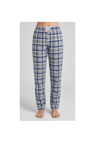 Yasar Underwear Kadın Ekose Pijama Altı Lastikli Bel Kurdele Detaylı Rahat Kesim Çok Renkli Çok Renkli