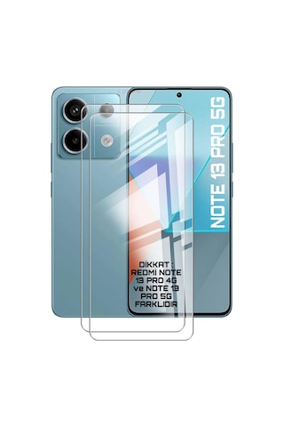 Xiaomi Redmi Note 13 Pro 5g Ekran Koruyucu Tamperli Cam 9h Nano Glass Screen Protector Tam Kaplar