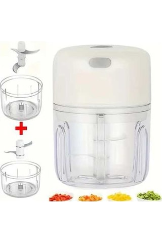 Maoyaya Elektrikli Sarımsak Kıyıcı, Taşınabilir Sebze Doğrayıcı 100 Ml Çok Renkli Çok Renkli