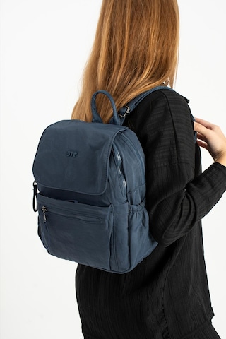 Yumuşak Dokulu Ultra Hafif, Esnek Ve Su Geçirmez Polyamid Kumaş Sırt Çantası Lacivert Model: 571-13-14b Lacivert