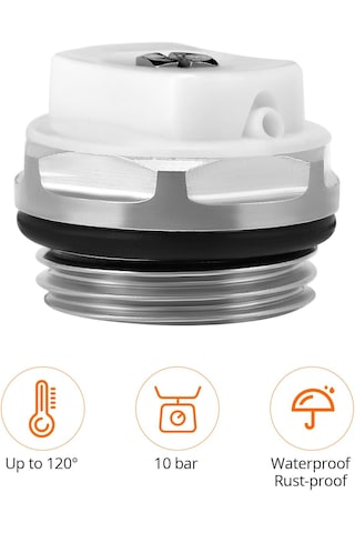 Panel Radyatör Petek Hava Alma Pürjör Tahliye Tapası Metal Dayanıklı Kolay Kullanım 19mm 21mm
