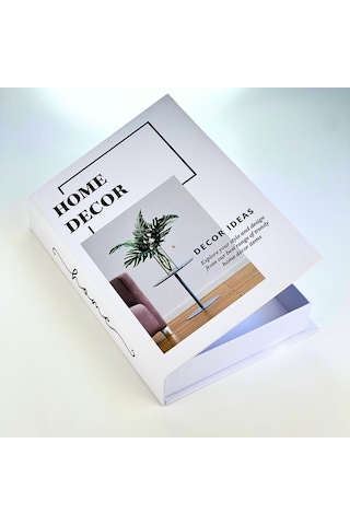 Bak Gel Al Kitap Görünümlü Dekoratif Kutu, Iskandinav Tarzı Gizli Saklama Kutusu Home Decor