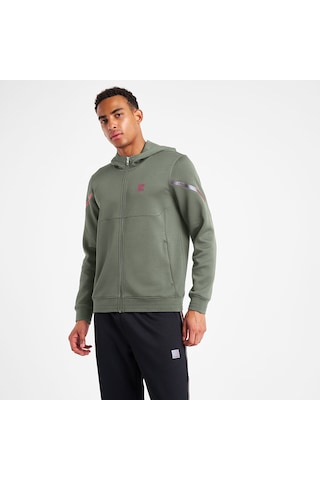 Lescon Erkek Fermuarlı Kapüşonlu Sweatshirt 25n-1128 Haki