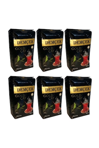 Demçek Siyah Gold Çay 1000 Gr X 6'li Avantaj Paket