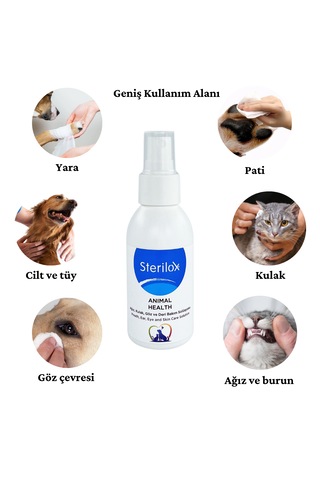 Sterilox Animal Health Yara Ağız Göz Bakım Solüsyonu 100 ML