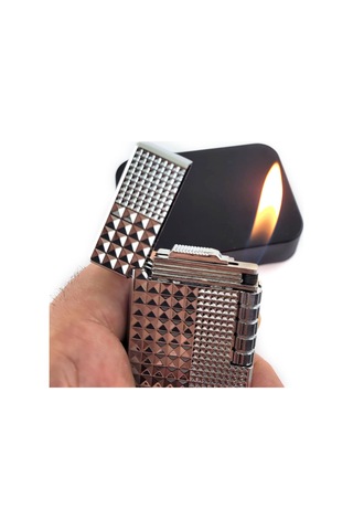 Gazlı Metal Çakmak Krom Renk