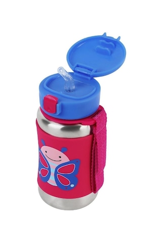 Skip Hop Pipetli Paslanmaz Çelik Suluk 350 ML Kelebek