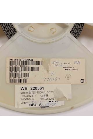 Mtd15n06vl 15a 60v To252 Mosfet Transistör 8 Adet