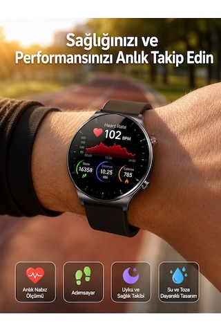 Çok Fonksiyonlu Akıllı Saat Bluetooth Bağlantılı Çağrı Cevaplayabilen Uzun Pil Ömrü Yeni Nesil