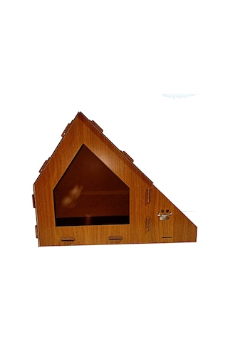 Dekoratif Ahşap Kedi Evi 40 x 40 x 35 CM